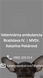 Mobile Screenshot of bratislava-veterinar.sk
